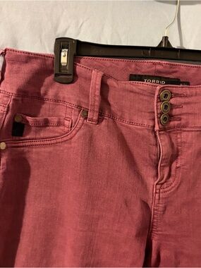Torrid Dusty Rose High-Rise Button-Fly Jeans